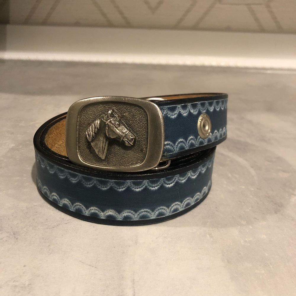 MM unlimited Chicago 1983 vintage leather belt